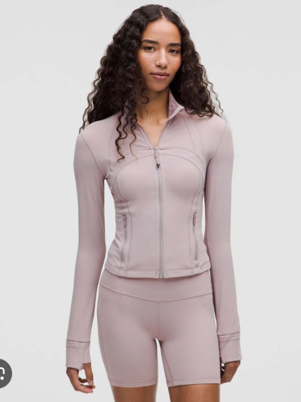 NWOT LULULEMON Define Cropped Jacket Nulu - Size 4 Mauve Grey